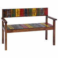 vidaXL Matstolar 4 st massivt återvunnet trä