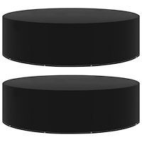 vidaXL Överdrag för trädgårdsmöbler 2 st 10 öljetter 205x90 cm