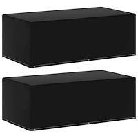 vidaXL Överdrag för gasolgrill 2 st 6 öljetter 170x90x60 cm