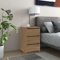 vidaXL Sängbord sonoma-ek 40x35x62,5 cm konstruerat trä
