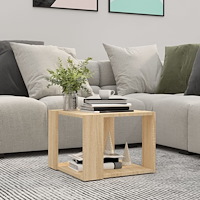 vidaXL Soffbord sonoma-ek 40x40x30 cm konstruerat trä