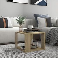 vidaXL Soffbord sonoma-ek 40x40x30 cm konstruerat trä