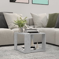 vidaXL Soffbord betonggrå 40x40x30 cm konstruerat trä