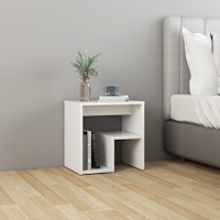 vidaXL Sängbord vit 40x30x40 cm konstruerat trä