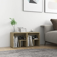 vidaXL Sängbord 2 st sonoma-ek 40x30x40 cm konstruerat trä