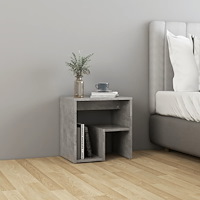 vidaXL Sängbord betonggrå 40x30x40 cm konstruerat trä