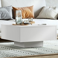 vidaXL Soffbord vit 60x60x31,5 cm konstruerat trä