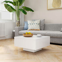 vidaXL Soffbord vit 60x60x31,5 cm konstruerat trä