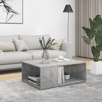 vidaXL Soffbord betonggrå 90x67x33 cm konstruerat trä