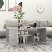 vidaXL Soffbord betonggrå 100x50x40 cm konstruerat trä