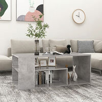 vidaXL Soffbord betonggrå 100x50x40 cm konstruerat trä