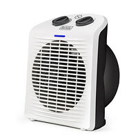 BLACK+DECKER Fan Heater 2000W IP21 White