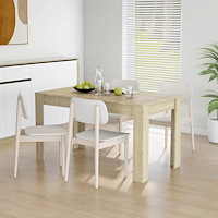 vidaXL Matbord sonoma-ek 140x74,5x76 cm konstruerat trä