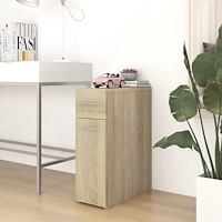 vidaXL Apoteksskåp sonoma-ek 20x45,5x60 cm konstruerat trä