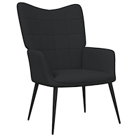vidaXL Vilstol svart tyg