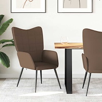 vidaXL Vilstol brun tyg