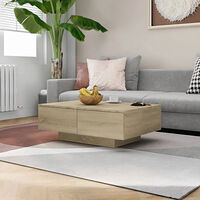 vidaXL Soffbord sonoma-ek 90x60x31 cm konstruerat trä