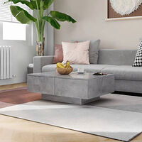 vidaXL Soffbord betonggrå 90x60x31 cm konstruerat trä