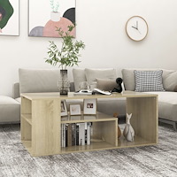 vidaXL Soffbord Sonoma ek 100x50x40 cm konstruerat trä