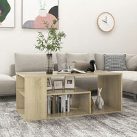 vidaXL Soffbord Sonoma ek 100x50x40 cm konstruerat trä