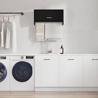 vidaXL Garderob svart 70x32,5x35 cm konstruerat trä