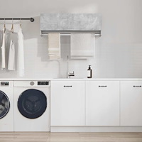 vidaXL Garderob betonggrå 100x32,5x35 cm konstruerat trä