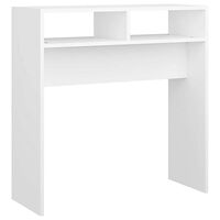 vidaXL Konsolbord vit 78x30x80 cm konstruerat trä