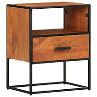 vidaXL Sängbord 40x30x50 cm massivt acaciaträ