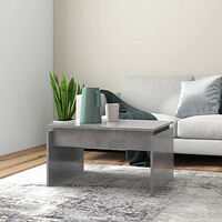 vidaXL Soffbord betonggrå 68x50x38 cm konstruerat trä
