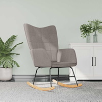 vidaXL Gungstol taupe tyg