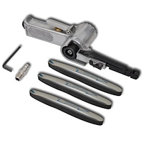 vidaXL Tryckluftsdriven bandslip inkl. 3 st slipband