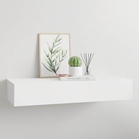 vidaXL Väggmonterad låda vit 60x23,5x10 cm MDF