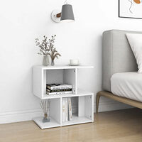 vidaXL Sidoskåp vit 50x30x51,5 cm konstruerat trä