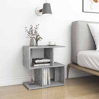 vidaXL Sidoskåp betonggrå 50x30x51,5 cm konstruerat trä