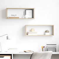 vidaXL Vägghyllor 2 st sonoma-ek 60x15x23cm konstruerat trä