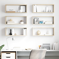 vidaXL Vägghyllor 6 st sonoma-ek 60x15x23 cm konstruerat trä