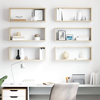 vidaXL Vägghyllor 6 st sonoma-ek 60x15x23 cm konstruerat trä