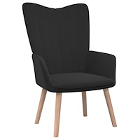 vidaXL Vilstol svart sammet