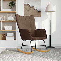 vidaXL Gungstol brun tyg