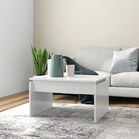 vidaXL Soffbord vit 68x50x38 cm konstruerat trä