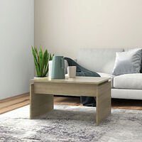 vidaXL Soffbord sonoma-ek 68x50x38 cm konstruerat trä