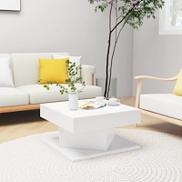 vidaXL Soffbord vit 57x57x30 cm konstruerat trä