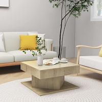 vidaXL Soffbord sonoma-ek 57x57x30 cm konstruerat trä