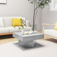 vidaXL Soffbord betonggrå 57x57x30 cm konstruerat trä