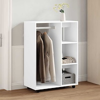 vidaXL Klädhängare vit 80x40x110 cm konstruerat trä