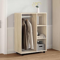 vidaXL Garderob sonoma-ek 80x40x110 cm konstruerat trä