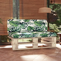 vidaXL Mittensektion till pallsoffa impregnerad furu