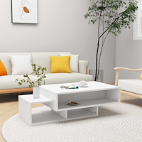 vidaXL Soffbord vit 105x55x32 cm konstruerat trä