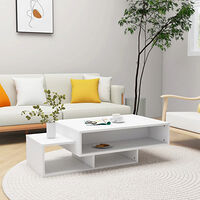 vidaXL Soffbord vit 105x55x32 cm konstruerat trä