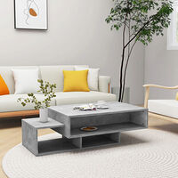 vidaXL Soffbord betonggrå 105x55x32 cm konstruerat trä
